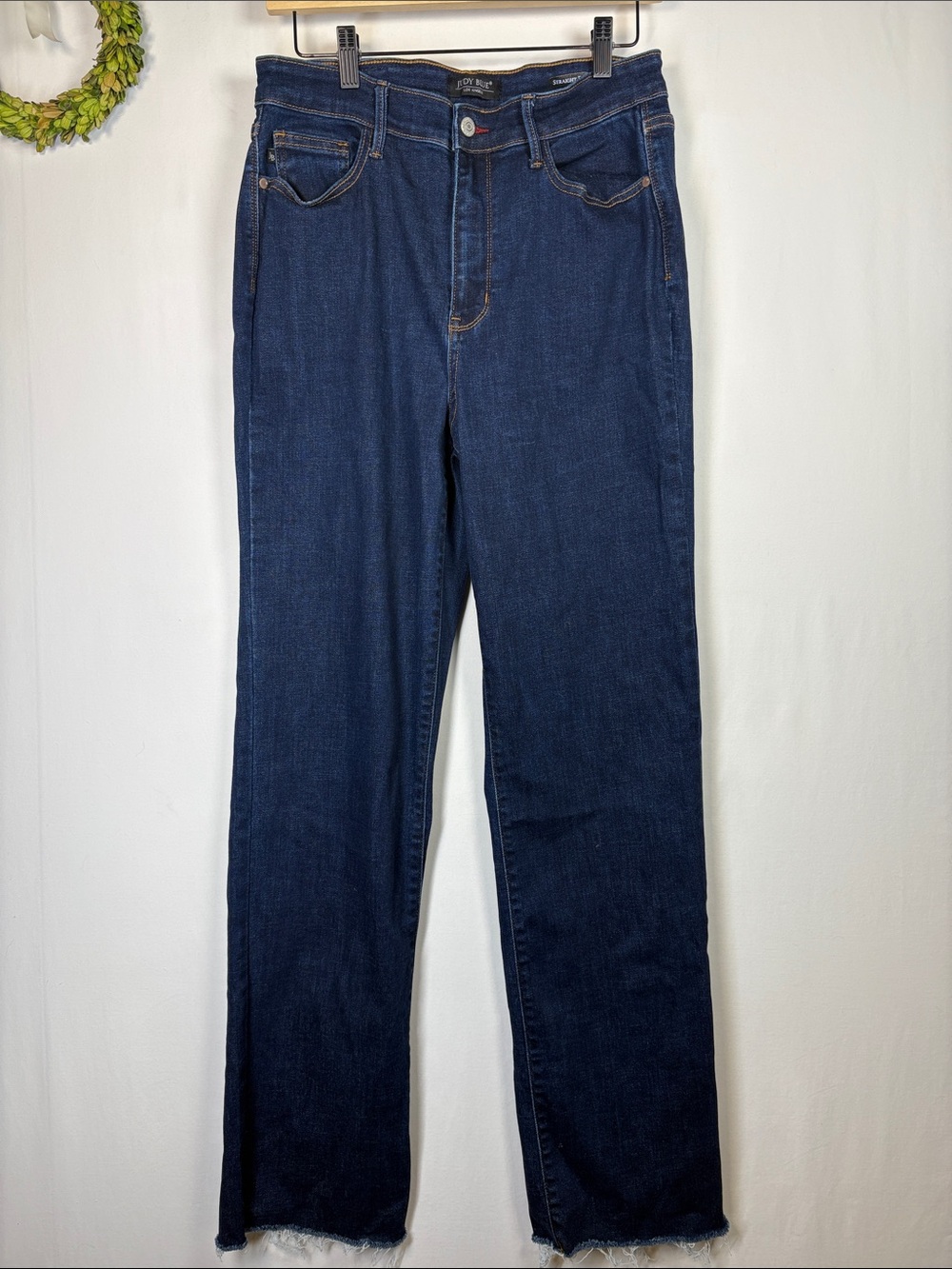 Judy Blue High Waist Straight Fit Dark Wash Jean 82512 size 13/31